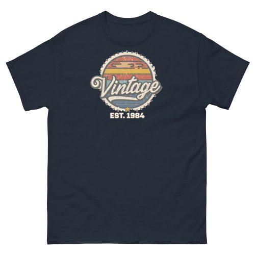 Vintage Est. 1984 T-shirt 40th Birthday Present for Men
