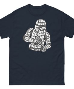 Stormtrooper Calligram T-shirt Space Wars Stormtrooper T shirt