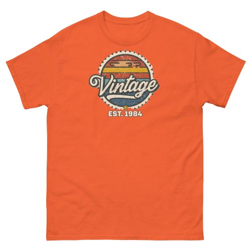 Vintage Est. 1984 T-shirt 40th Birthday Present for Men