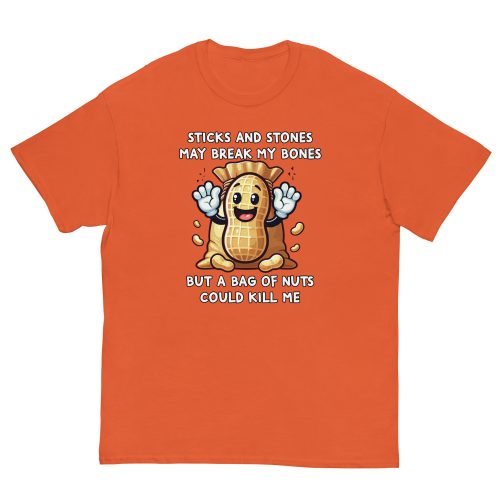 Fun Nut Allergy T-shirt Present for someone with a Nut Allergy