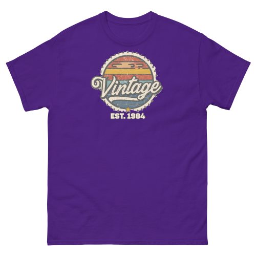 Vintage Est. 1984 T-shirt 40th Birthday Present for Men