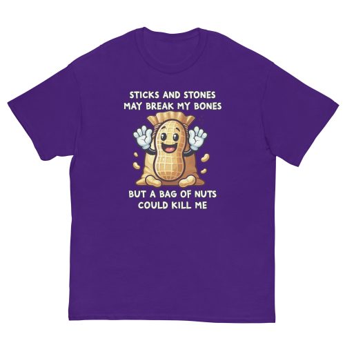Fun Nut Allergy T-shirt Present for someone with a Nut Allergy
