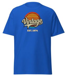 Vintage Est. 1974 T-shirt For Men 50th Birthday Present Gift T-shirt