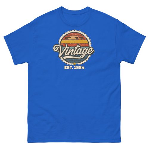 Vintage Est. 1984 T-shirt 40th Birthday Present for Men