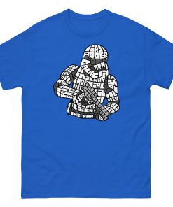 Stormtrooper Calligram T-shirt Space Wars Stormtrooper T shirt