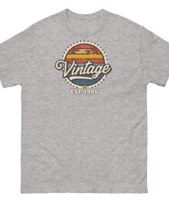 Vintage Est. 1984 T-shirt 40th Birthday Present for Men