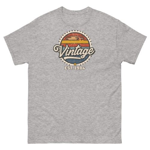 Vintage Est. 1984 T-shirt 40th Birthday Present for Men