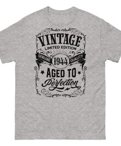 1944 Birthday T-Shirt Aged To Perfection1944 80th Birthday Present
