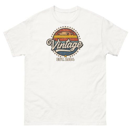 Vintage Est. 1984 T-shirt 40th Birthday Present for Men