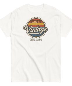 Vintage Est. 1974 T-shirt for Men 50th Birthday Present
