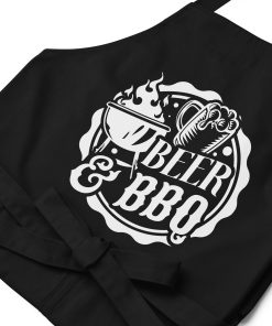 Beer & BBQ Apron Chef Barbeque Organic cotton apron