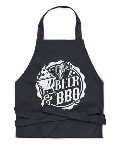 Beer & BBQ Apron Chef Barbeque Organic cotton apron