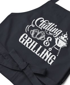 Chilling & Grilling BBQ Apron Beers & Barbeque Organic cotton apron