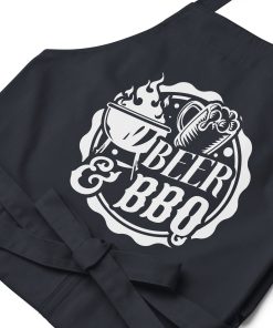 Beer & BBQ Apron Chef Barbeque Organic cotton apron