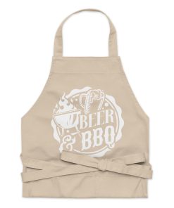 Beer & BBQ Apron Chef Barbeque Organic cotton apron