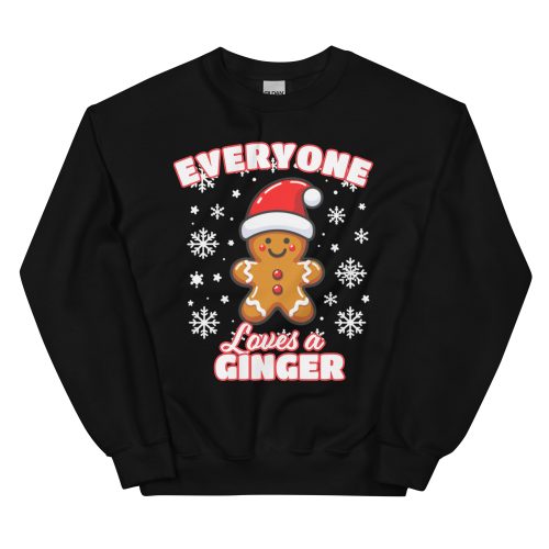 Everyone Loves A Ginger Christmas Jumper for Gingers Gingerbread