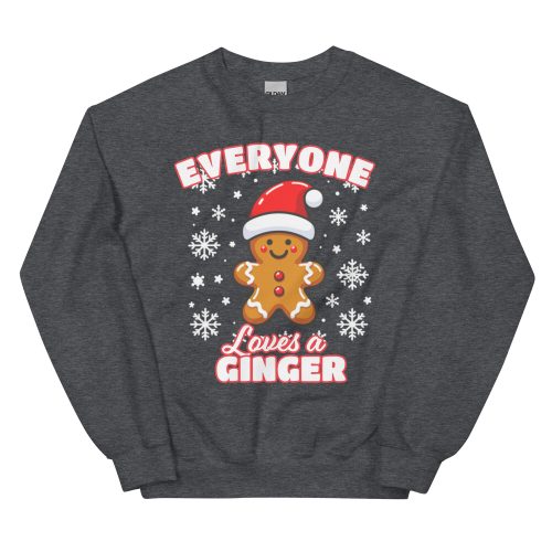 Everyone Loves A Ginger Christmas Jumper for Gingers Gingerbread