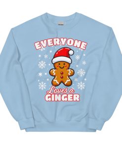 Everyone Loves A Ginger Christmas Jumper for Gingers Gingerbread