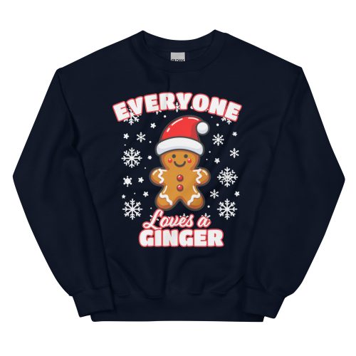 Everyone Loves A Ginger Christmas Jumper for Gingers Gingerbread