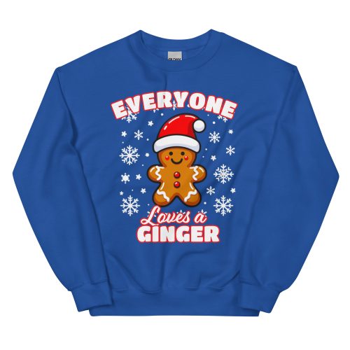 Everyone Loves A Ginger Christmas Jumper for Gingers Gingerbread