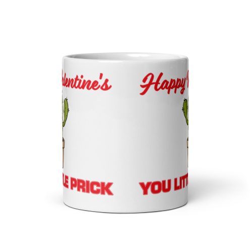 Happy Valentines You Little Prick Cactus Mug