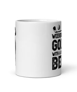 Golfing and Beer Mug Gift for Golf and Beer Fans