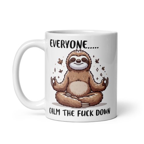 Sloth Meditation Mug – Find Your Zen in Every Sip