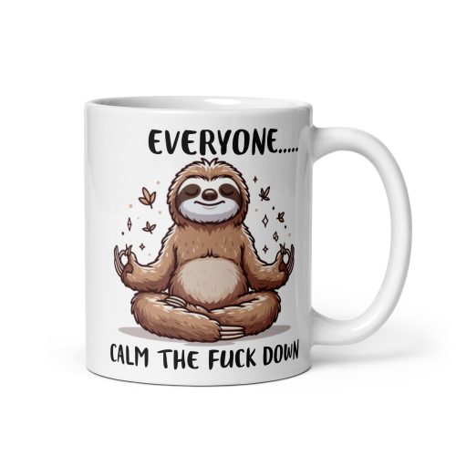 Sloth Meditation Mug – Find Your Zen in Every Sip