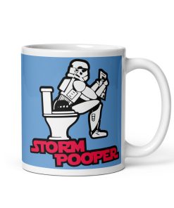StormPooper Mug Stormtrooper Sat On A Toilet Gift Mug