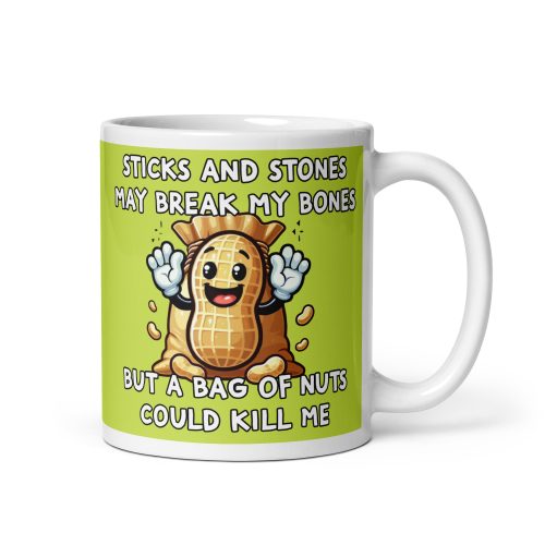 Nut Allergy Gift Mug Fun Present For Someone With Nut Allergy