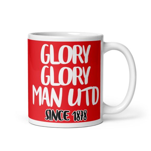 Glory Glory Man Utd Since 1878 Mug Present for Man Utd Fans