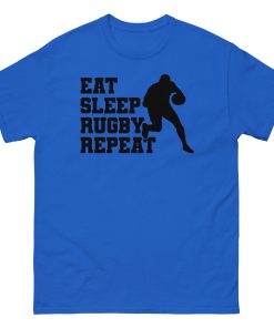 Eat Sleep Rugby Repeat T-shirt Rugby Fans T-shirt