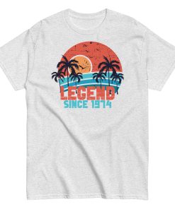 50th Birthday T-Shirt Legend Since 1974 Birthday Present