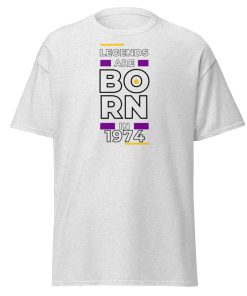 Legends Are Born in 1974 50th Birthday T-shirt For Him