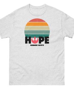 Hope Since 1977 Rebel Alliance T-shirt Space Wars
