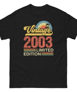 21st Birthday T-shirt 2021 Vintage Limited Edition 2021 T-shirt