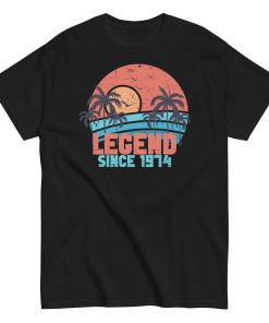 50th Birthday T-Shirt Legend Since 1974 Birthday Present