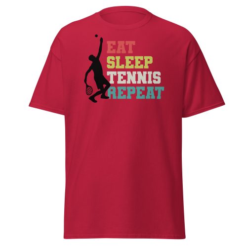 Eat Sleep Tennis Repeat T-shirt Fun T-shirt For Tennis Players