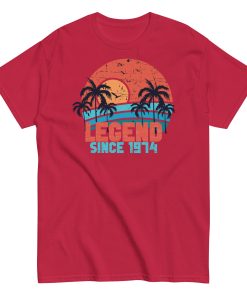 50th Birthday T-Shirt Legend Since 1974 Birthday Present