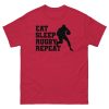 Eat Sleep Rugby Repeat T-shirt Rugby Fans T-shirt
