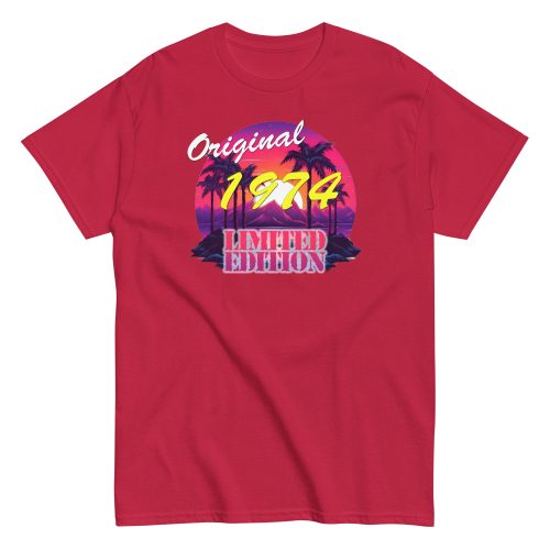 50th Birthday T-shirt Original 1974 Limited Edition T-shirt