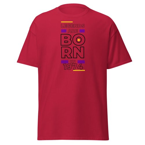 Legends Are Born in 1974 50th Birthday T-shirt For Him