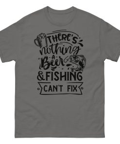 Fishing T-shirt There’s Nothing A Beer & Fishing Can’t Fix