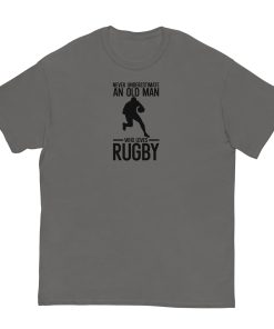 Never Underestimate An Old Man Who Loves Rugby T-shirt