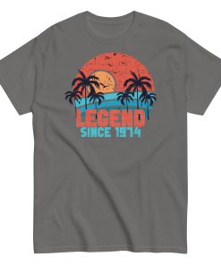 50th Birthday T-Shirt Legend Since 1974 Birthday Present