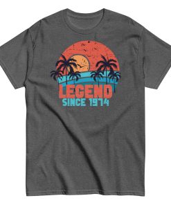 50th Birthday T-Shirt Legend Since 1974 Birthday Present