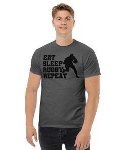 Eat Sleep Rugby Repeat T-shirt Rugby Fans T-shirt