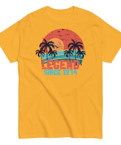50th Birthday T-Shirt Legend Since 1974 Birthday Present