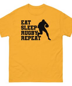 Eat Sleep Rugby Repeat T-shirt Rugby Fans T-shirt