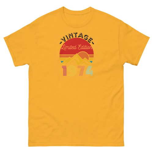 50th Birthday T-shirt 1974 Vintage Limited Edition T-shirt